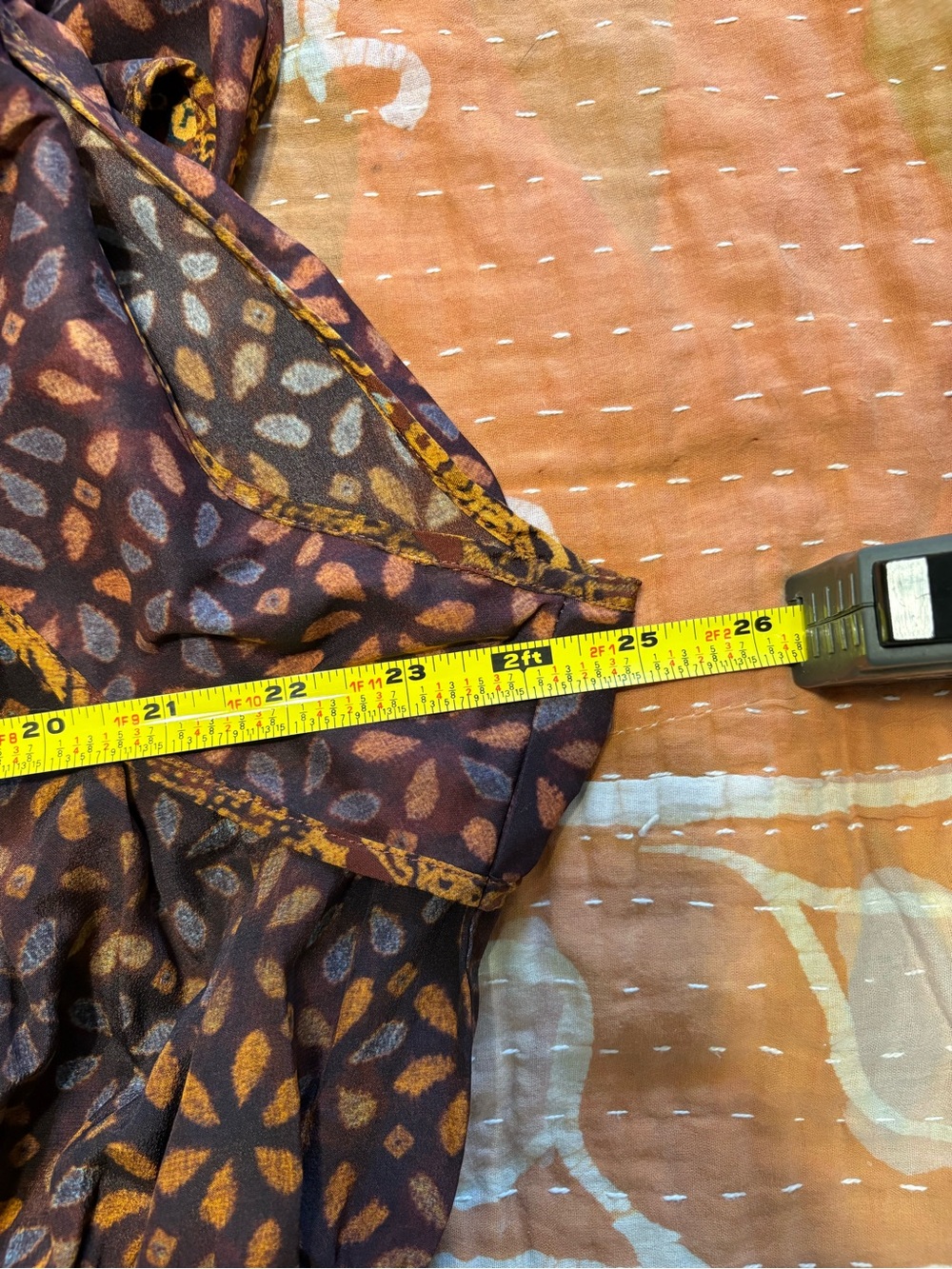 Ulla Johnson Brown & Gold Tiered Maxi Dress with Ruffle Detail. NWT - Picture 12 of 14
